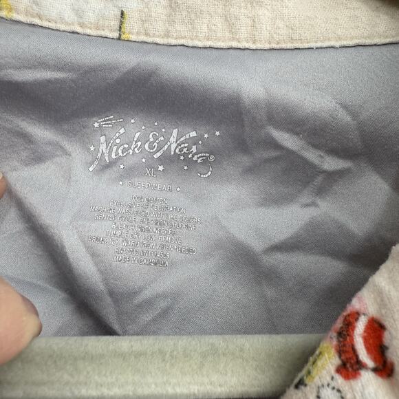 Nick Nora Flamingo Airstream Camper Trailer Pink Flannel Pajamas Women Size XL - Picture 9 of 11